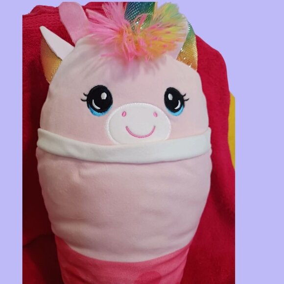 Toy Box Boba Tea Character Plush Toy With Rainbow Ears & Mane "14"inch - Picture 4 of 10